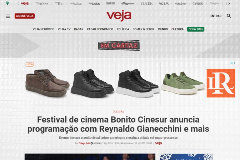 Veja: Bonito CineSur anuncia programação com Reynaldo Gianecchini e mais