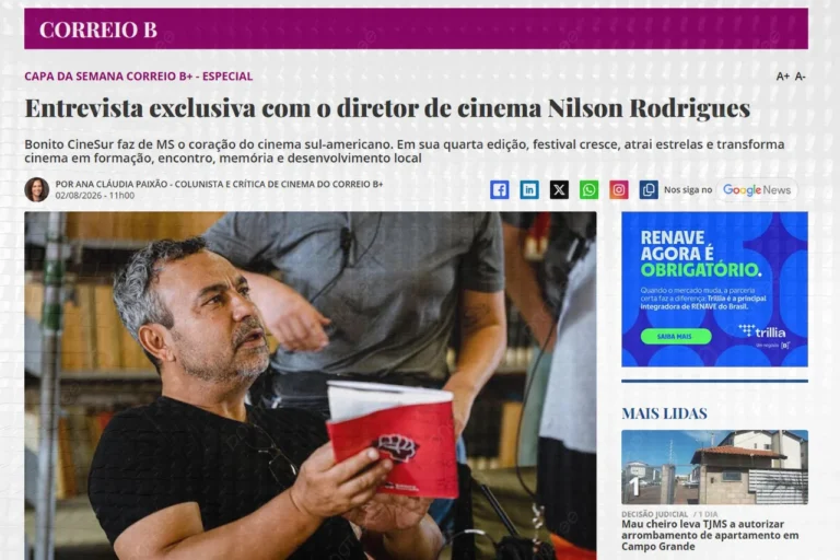 Correio do Estado: Entrevista exclusiva com o diretor de cinema Nilson Rodrigues
